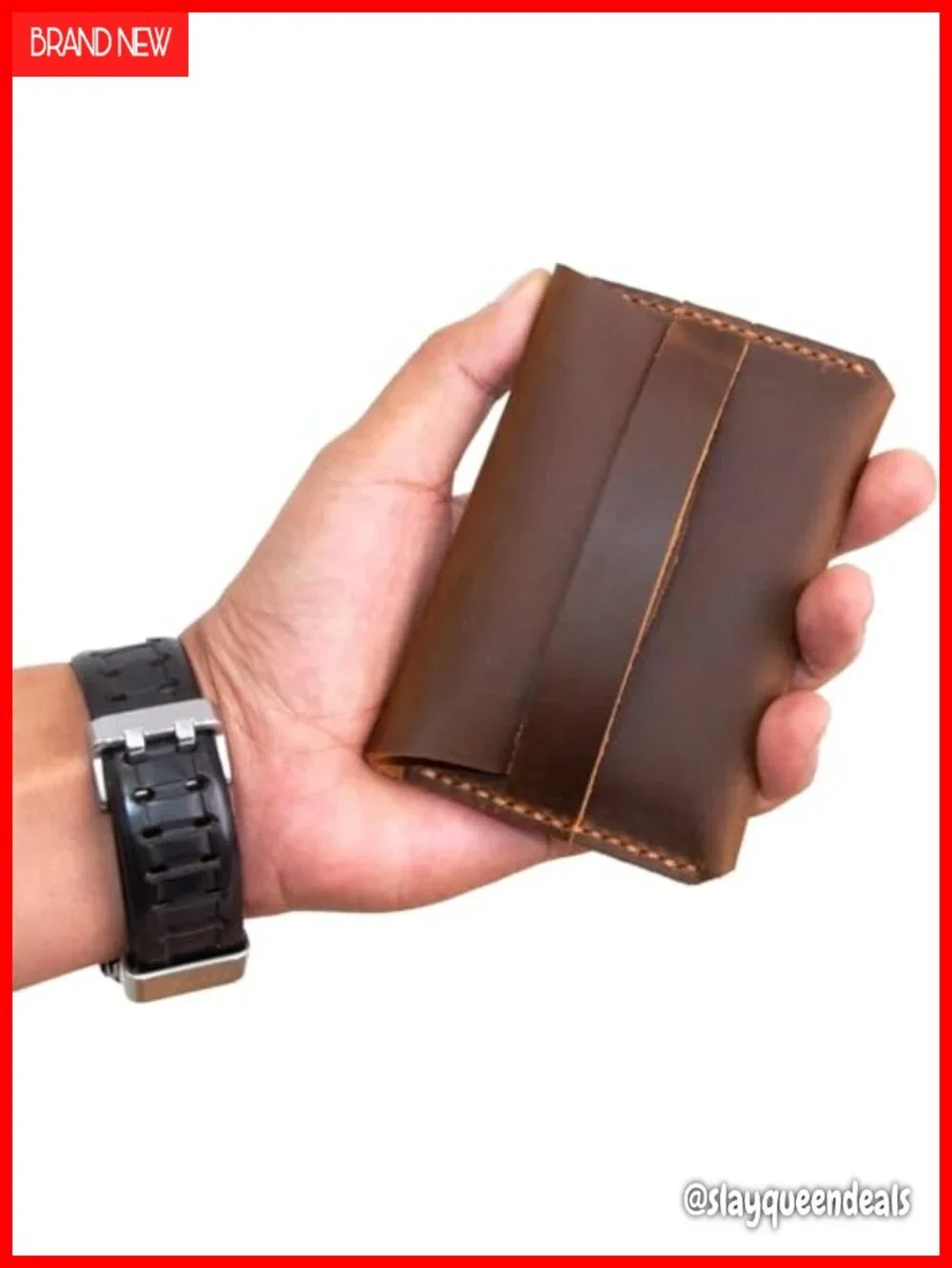 Handcrafted Leather Slim Card Holder Wallet Business Card Case